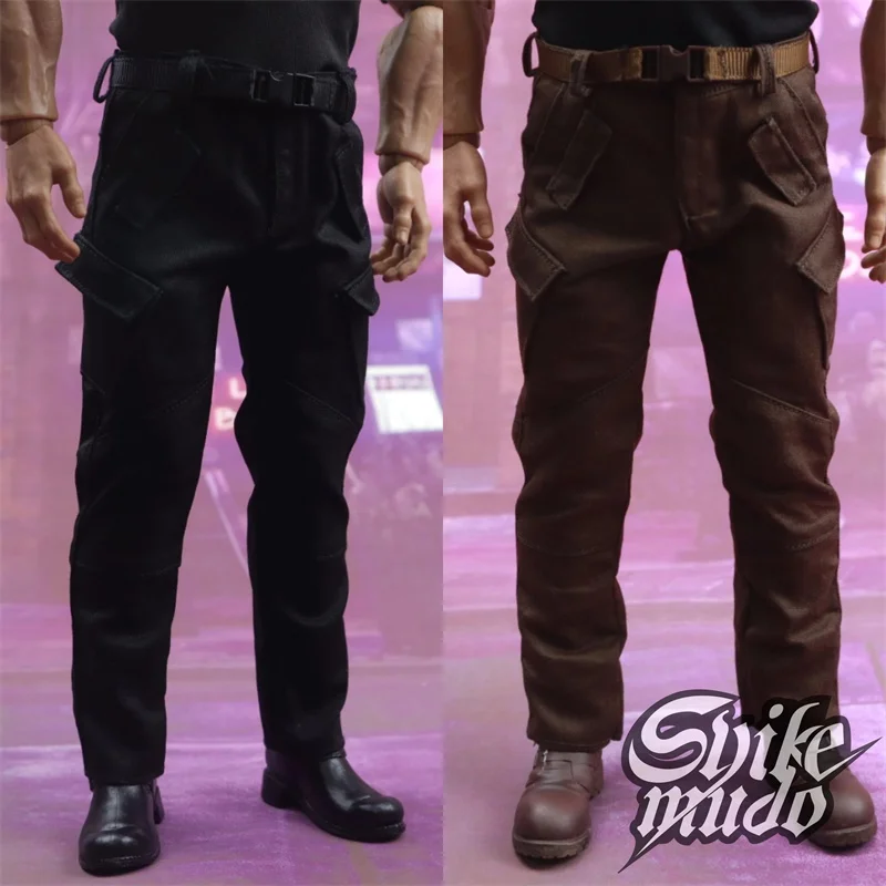 

SKM007 1/6 Male Soldier Combat Pants Belt Model Accessories Fit 12'' Action Figure AT030 Body In Stock