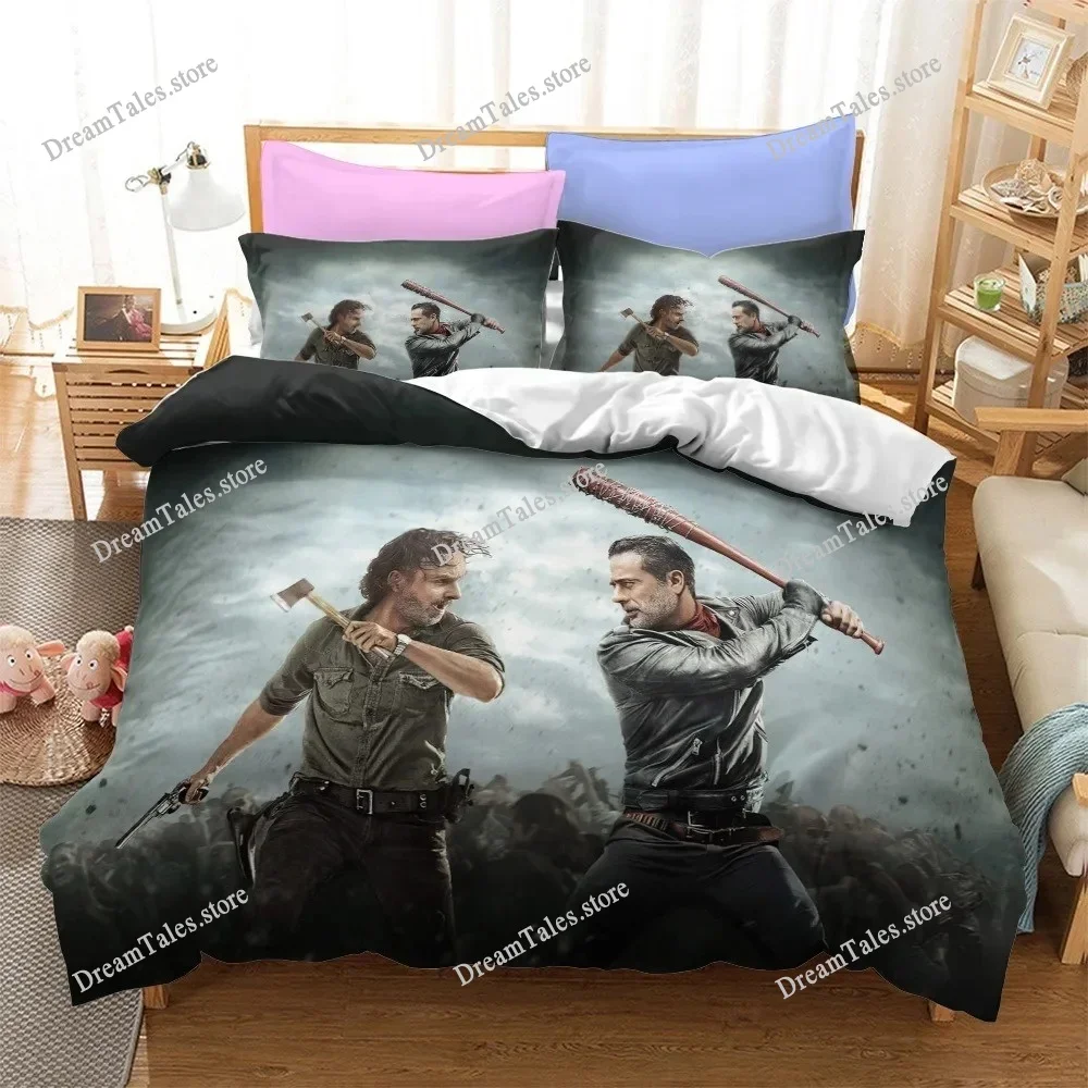 

The Walking Dead Bedding Sets Exquisite Bed Supplies Set Horror TV Anime Bed Comforter Set Bedding Set Birthday Gift369