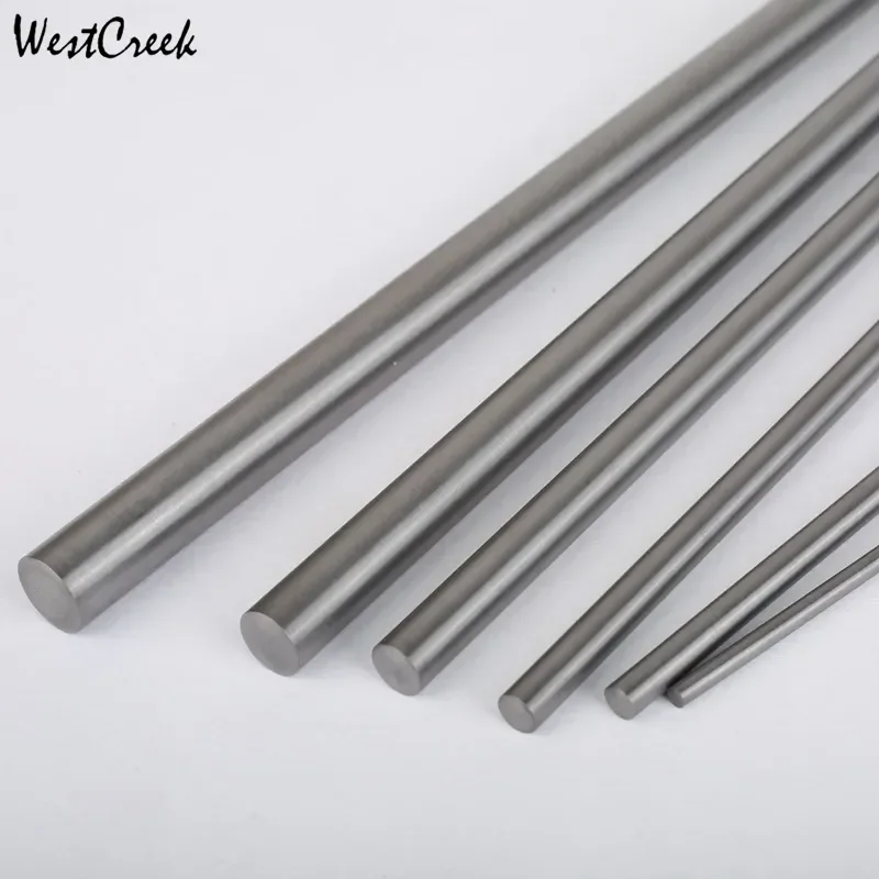 WESTCREEK 1pcs Pure Tungsten Rod 1mm to 15mm Hard Metal Electrode Wear-resistant Wolfram Engraving Steel Bar Molds Instruments