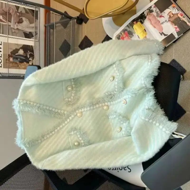 

Новый кардиган, свитер, пальто, кардиган для женщин, женское осеннее толстое короткое норковое бархатное пальто, весенне-осенний женский кардиган