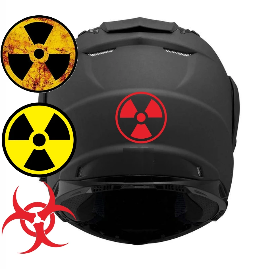 Radioactive Nuclear Radiation Rustic Symbol Stickers Products Decals Accessories Sticker Decoration PVC Car