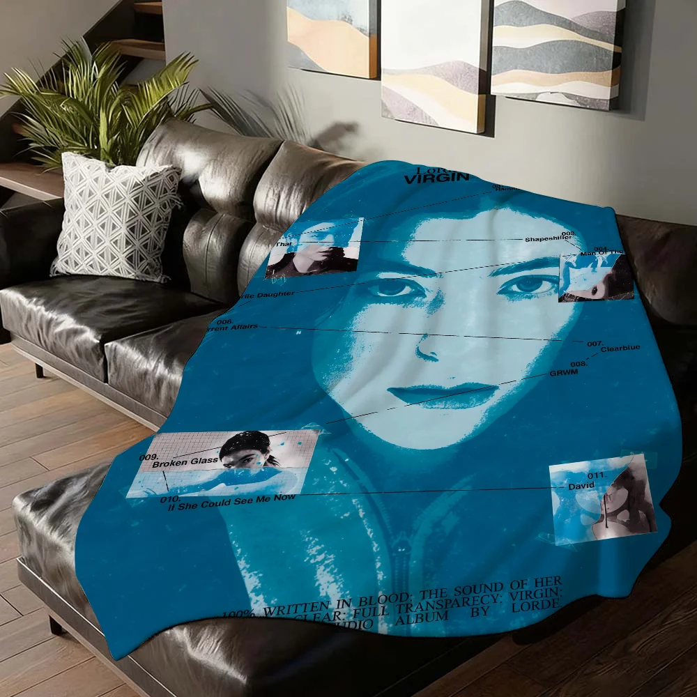 

New Zealand singer Lorde Virgin Blanket For Sofa Office Bed Plane Travel Sleep Read Relax Camping Soft And Warm