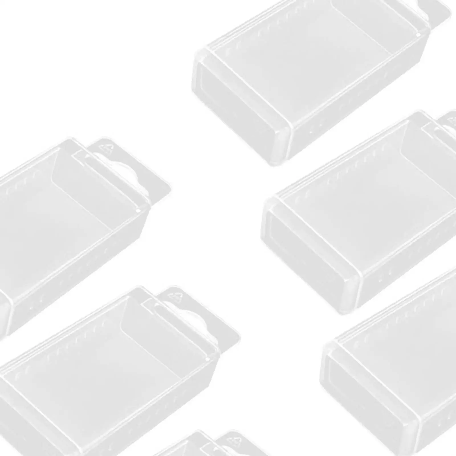 10Pcs Drill Bit Storage Box Tool Box Parts Twist Drill Box Drill Milling Cutter Box Countersink Drill Bit Storage Container