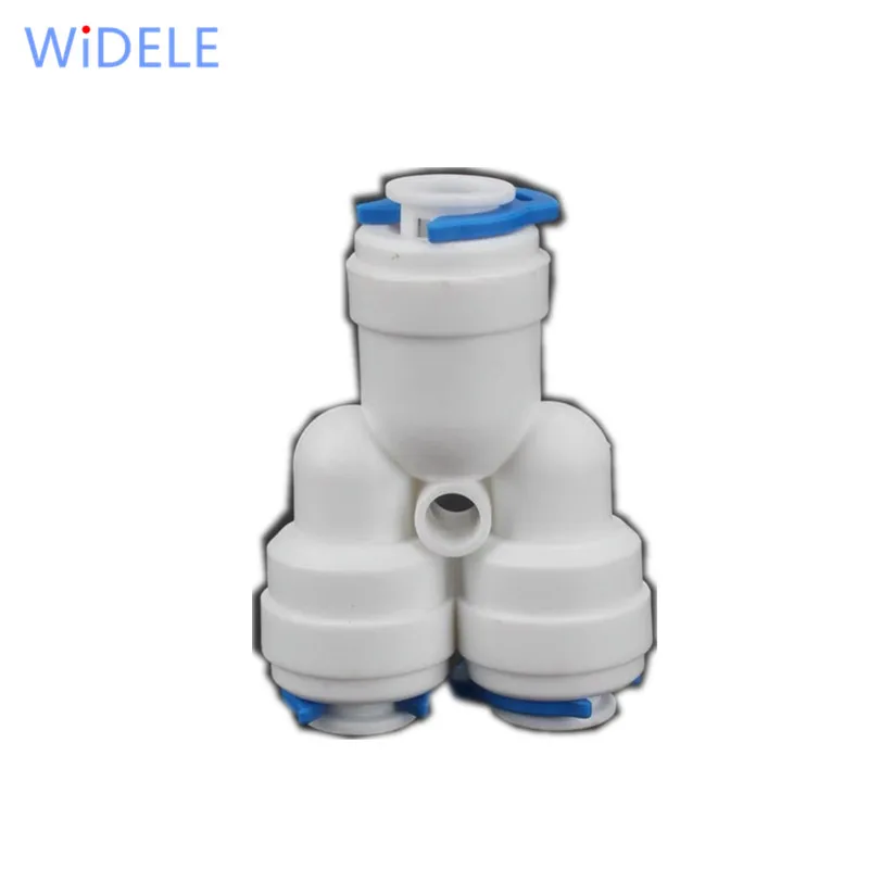 5pcs 1/4 Inch Tee 3 Way Y Type Tube Quick Connect Push Fit Connector RO Reverse Osmosis Pure Water Filter System