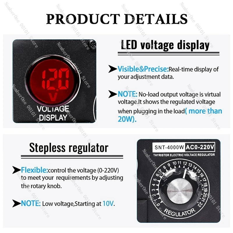 Promotion! AC Motor Speed Controller ,Variable Speed Controller Fan Speed Controller, 120V SCR Voltage Regulator US Plug