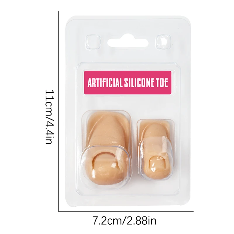MANIQUÍ PARA práctica de uñas postizas, modelo de silicona para entrenamiento de pedicura, 2 unidades por Set