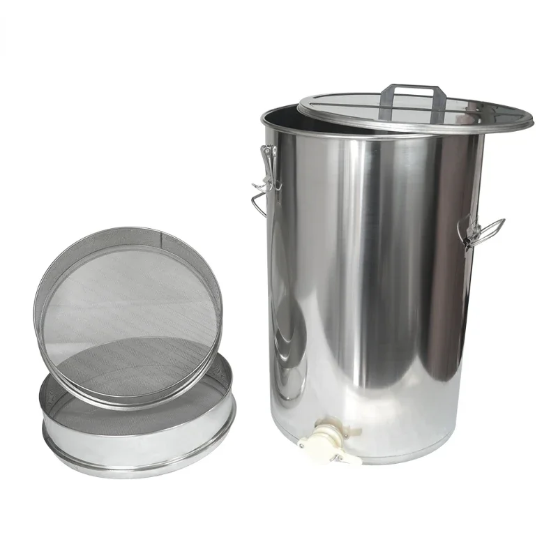 For Stainless steel 70L honey tank with double layer strainer