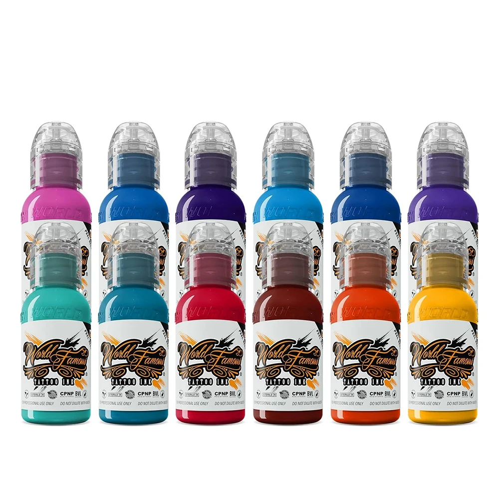 

17Colors 15ML Tattoo Ink Pigment Body Color Drawing Art Tattoo Ink Semi-permanent Makeup Tattoo Supplies for Tattoo Artists