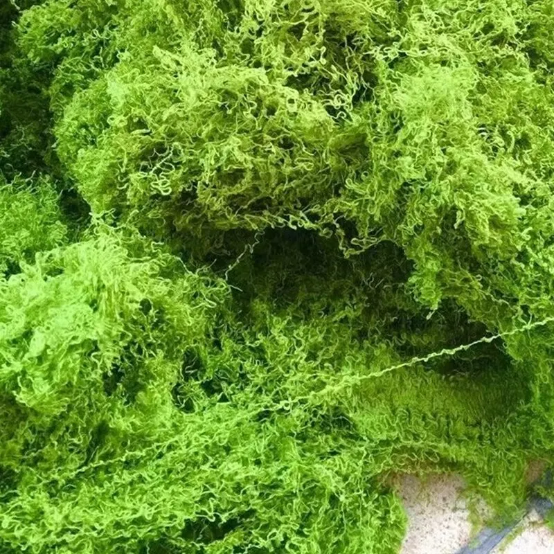 30g Fake Moss Artificial Green Moss for Potted Plants Fairy Garden Accessories Home Garden Lawn Floor Ornament Landscape Decor