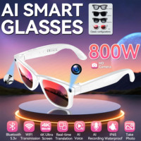 2025 New 800W Pixel HD Camera 32GB Smart Glasses Women Take photo shoot Video AI Translation Recording Waterproof AI Glasses Men