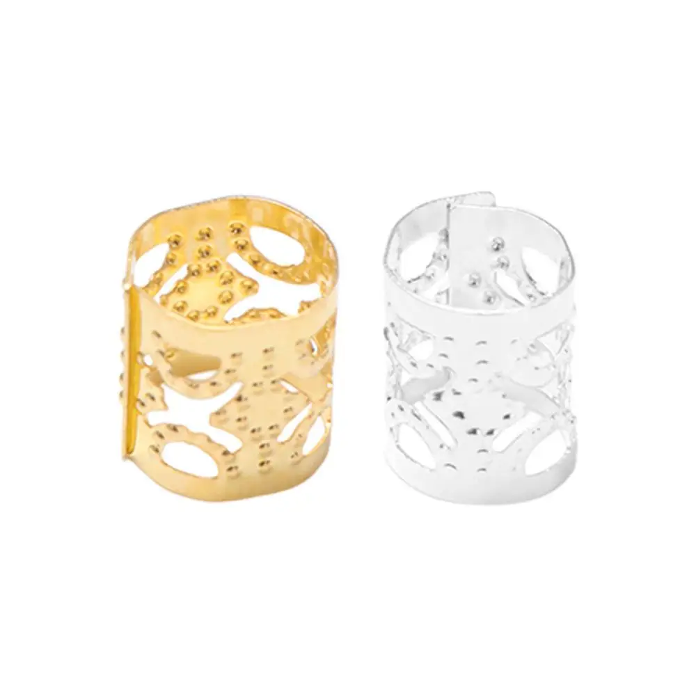 

60 шт., дреды, полые кольца для волос, металлические зажимы для манжет, золотые и серебряные дреды, бусины, головные уборы, очаровательные трубки для косичек для волос