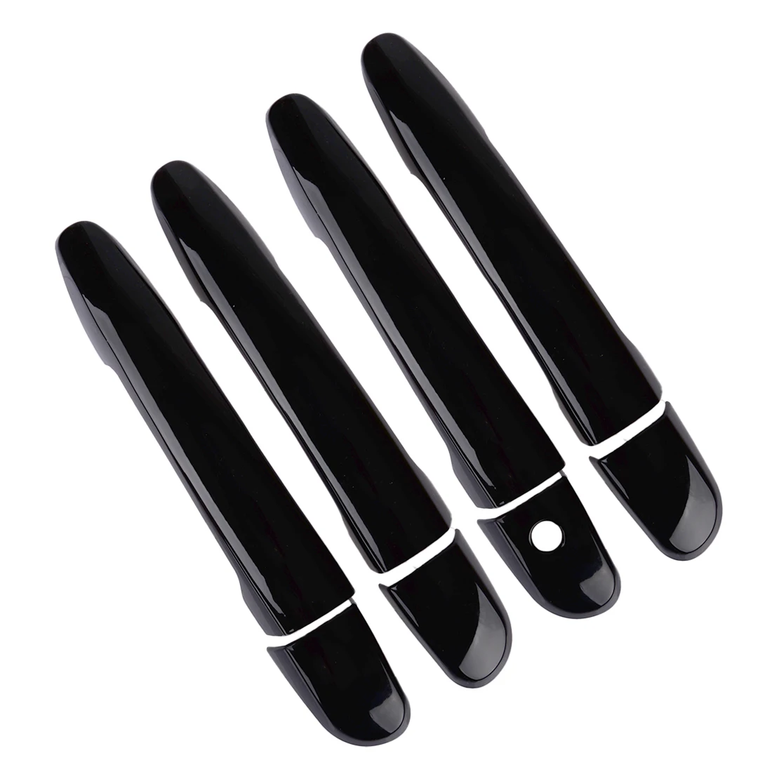 

Car Exterior Side Door Handle Cover Trim with 1 Key Hole Glossy Black ABS Fit for Mazda CX-5 SUV 2013-2019 2020 2021 2022 2023