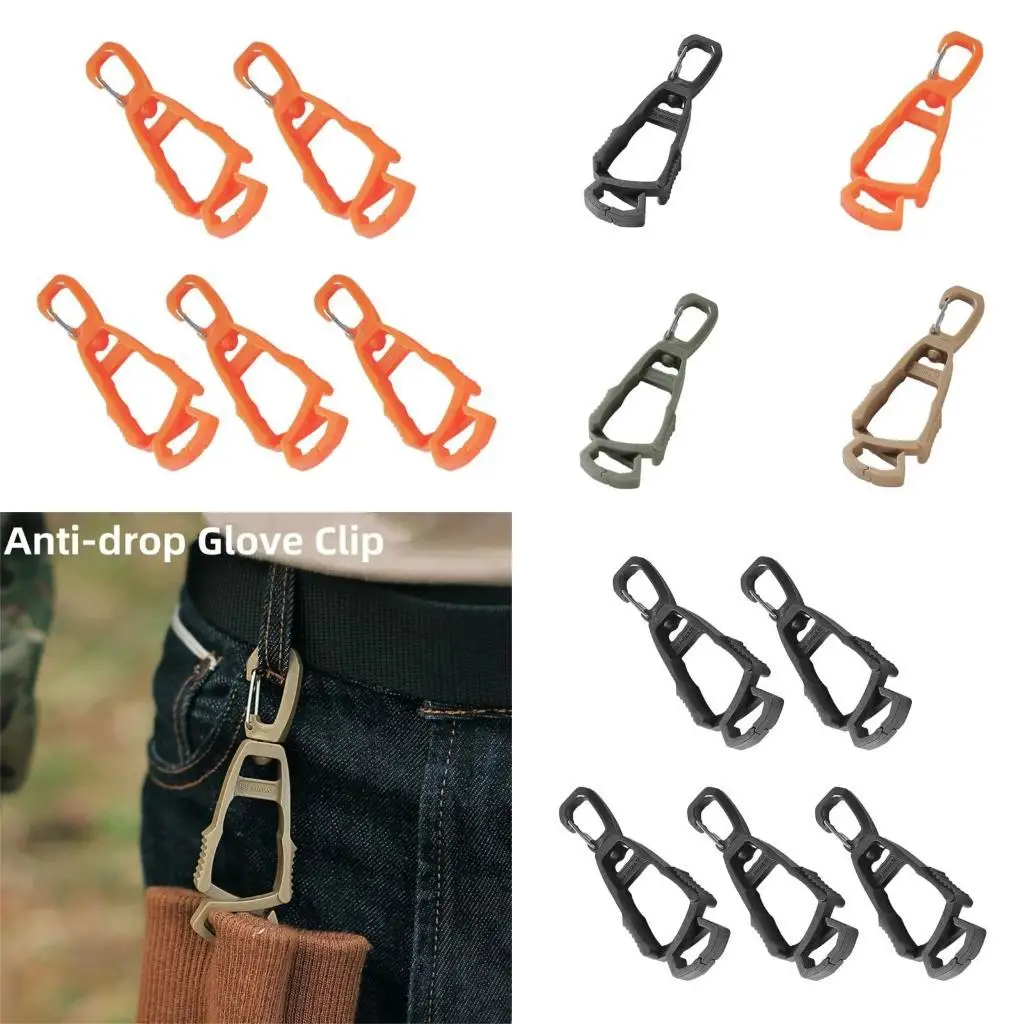 

R6FE 5 Pcs Gloves Belt Clips Work Safety Clip Gloves Keeper Gloves Grabbers Clip Holder Safety Work Tools Grabbers Clip