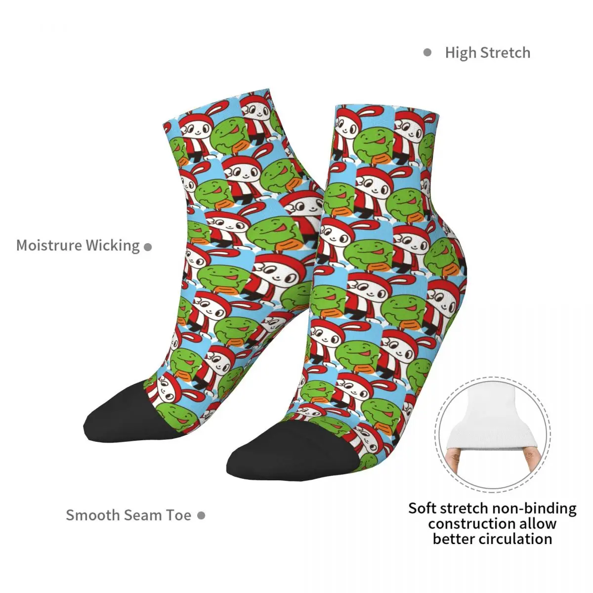 Jj Mikey Maizen Socks Harajuku Super Soft Stockings All Season Socks Accessories for Man's Woman's Birthday Present