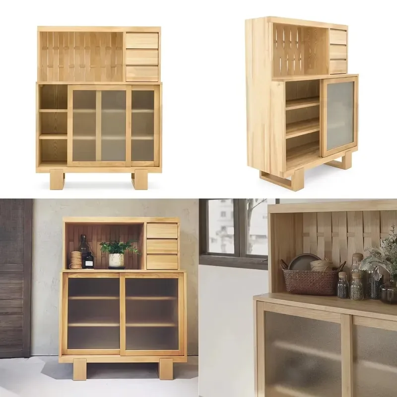 Modern Original Design Ash Wood Solid Wood Furniture Dining Room Sideboard