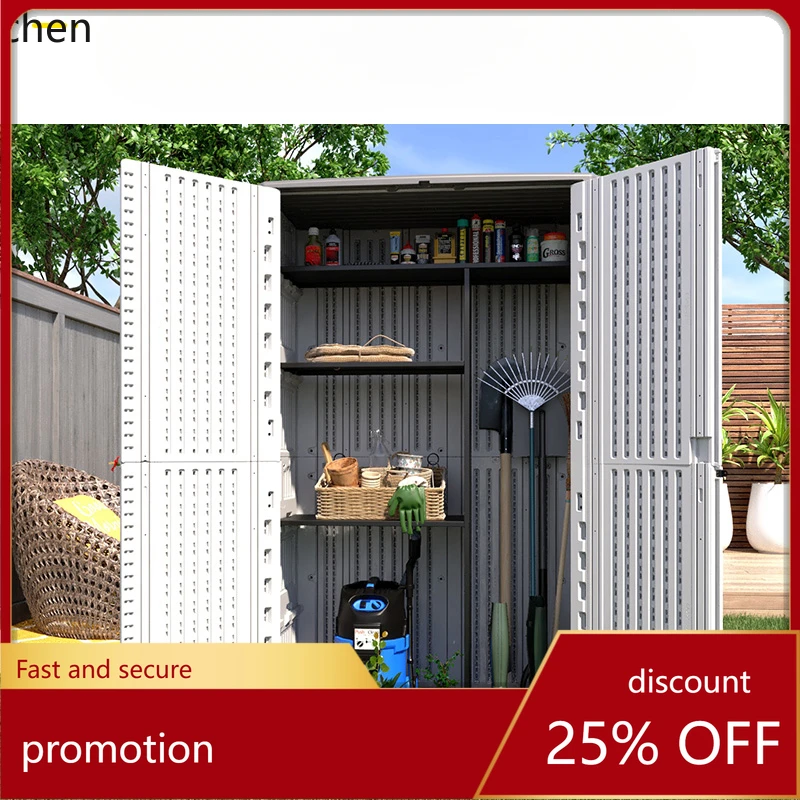 

HT Garden Locker Garden Terrace Sundries Toys Outdoor Balcony Tool Storage Cabinet