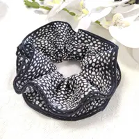 Leopard Print Hair Scrunchies Ponytail Holder Elastic Hair Bands Wrist Line Fabric Scrunchy Hair Ties for Show Sleepover Party - Image 6
