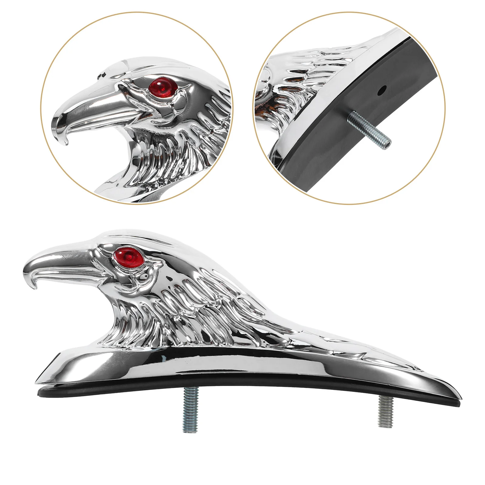 

Stylish Eagle Head Motorcycle Accessory Front Mudguard Decor Unique Design Easy Installation Enhance Aesthetics