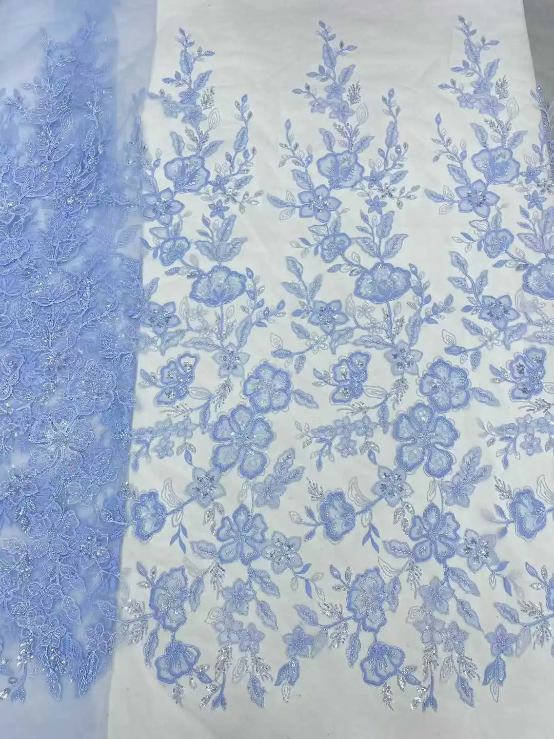 French Tulle Beads Lace Fabric African Lace Fabric 2026 High Quality Nigerian Embroidery Sequins Lace Fabric For Wedding Sewing 6