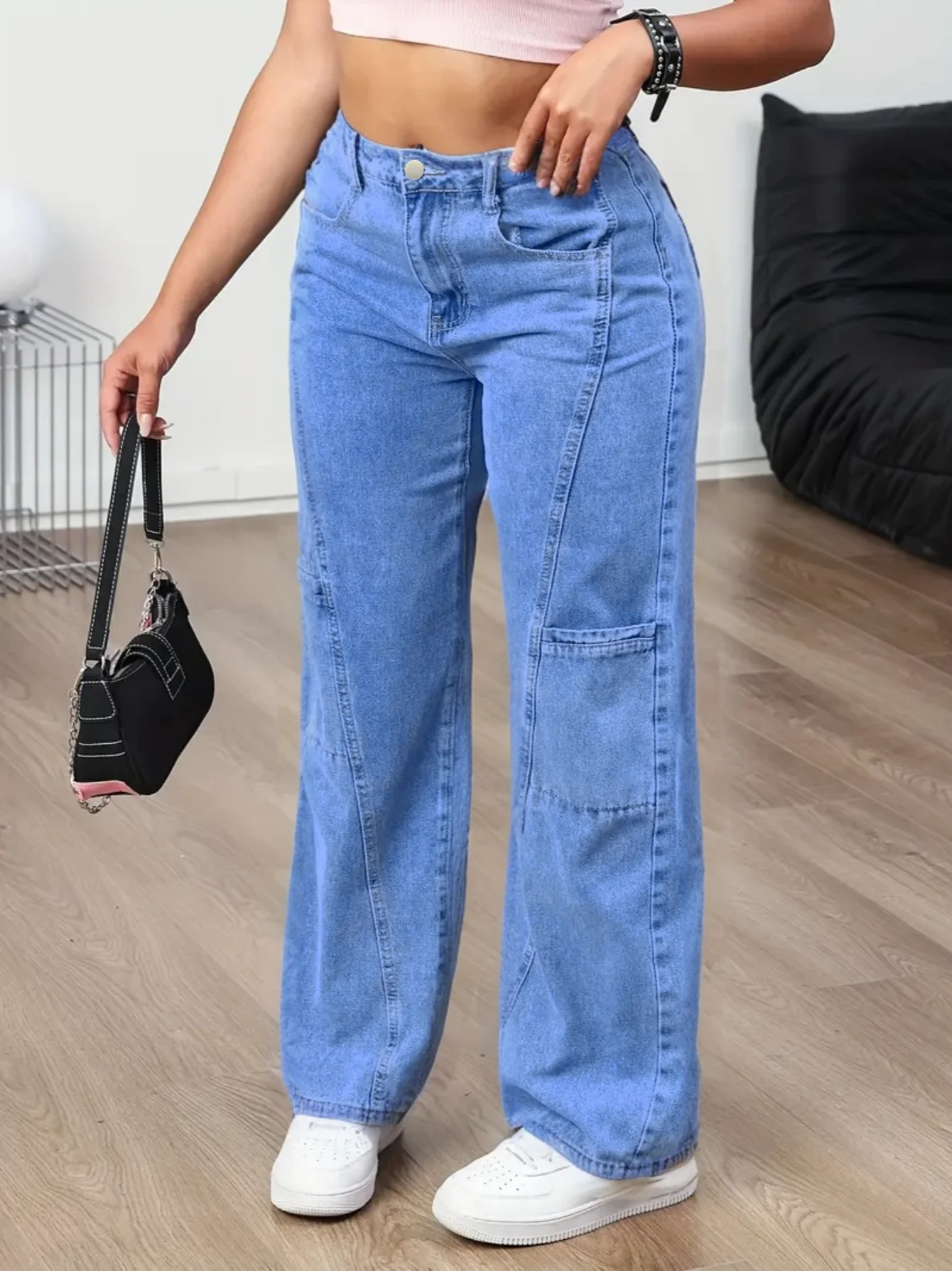 Женские широкие повседневные б – обзор и цена Mom Jeans Women