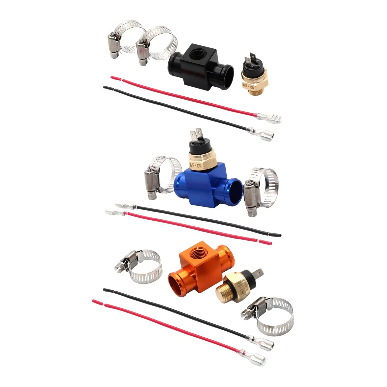 مروحة ترموستات درجة الحرارة التبديل دراجة نارية مروحة التبريد الكهربائية ترموستات أطقم #3