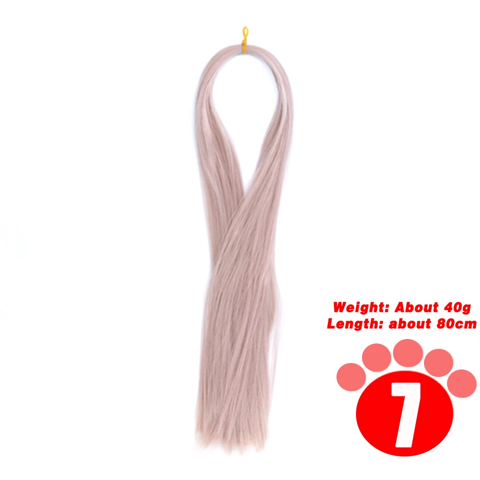 80CM 1/3 1/4 1/6 SD Doll Hair Accessories Salon Ob Heat Resistant Doll Wig Hair Hand Woven Modified DIY Hair Grafting Hair