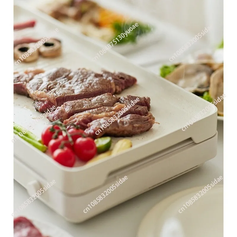 Double Stove Induction Cooker Multifunctional Cooking Pot Barbecue Pot Household Small Electric Baking Pan Home Appliance