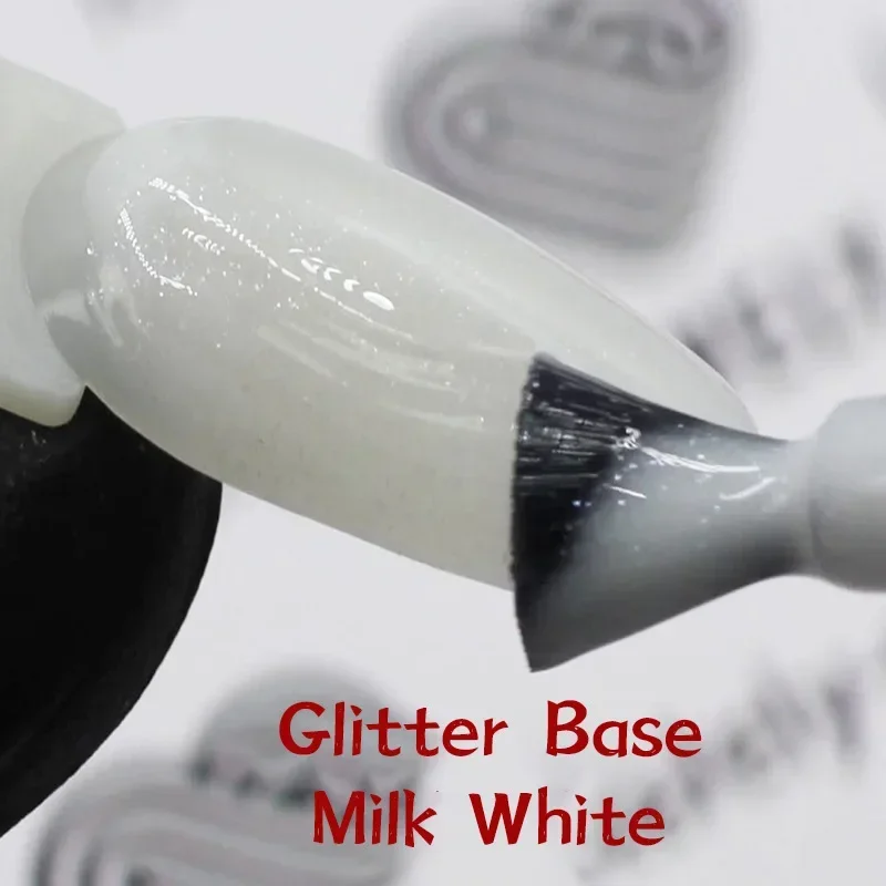 1 szt. 8ml Nude Crystal Rubber Base Gel Naturalny Kolor Półtrwały Soak off UV LED Lakier Żelowy do Paznokci do Manicure