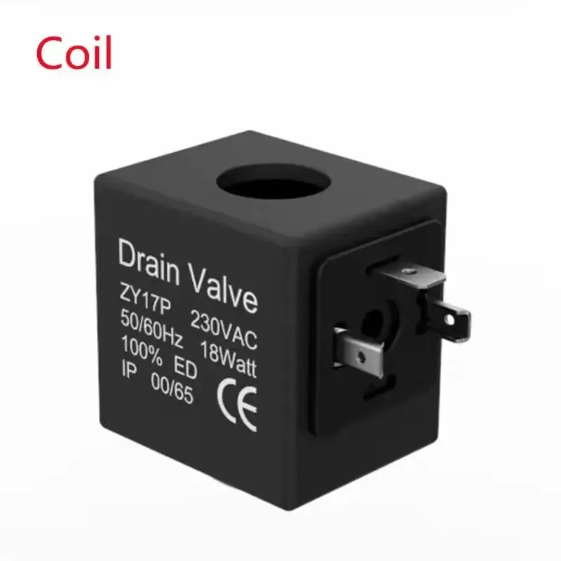 1/2 electronic drain valve Air compressor filter dry air storage tank drain cooler dry electromechanical magnetic valve 220v