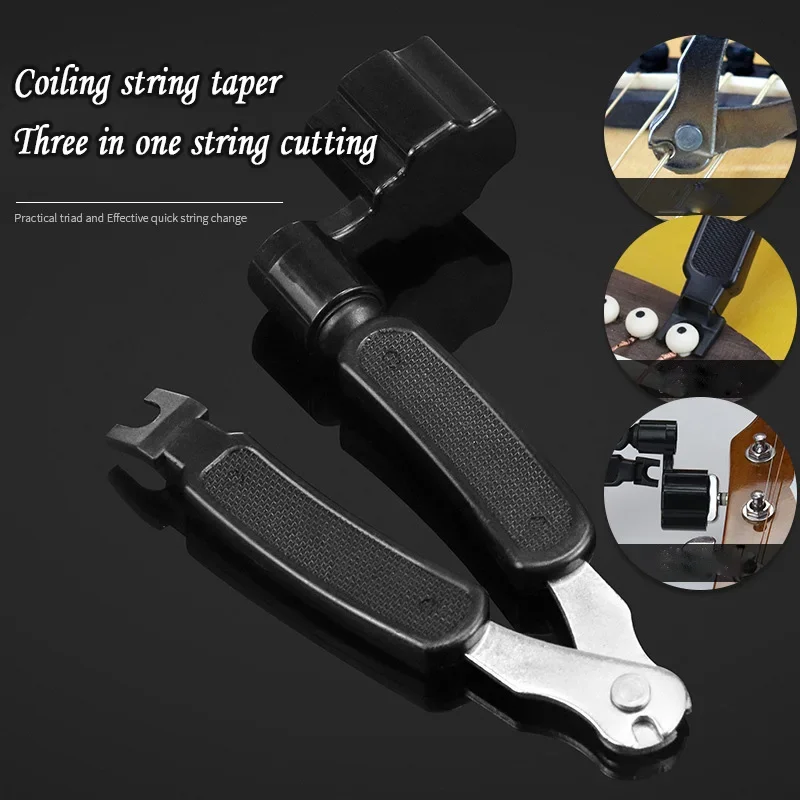 Bass 3 in1Guitar string changer  Multifunction Guitar winder string For guitars banjos mandolins Accessories  cutter Pin Puller