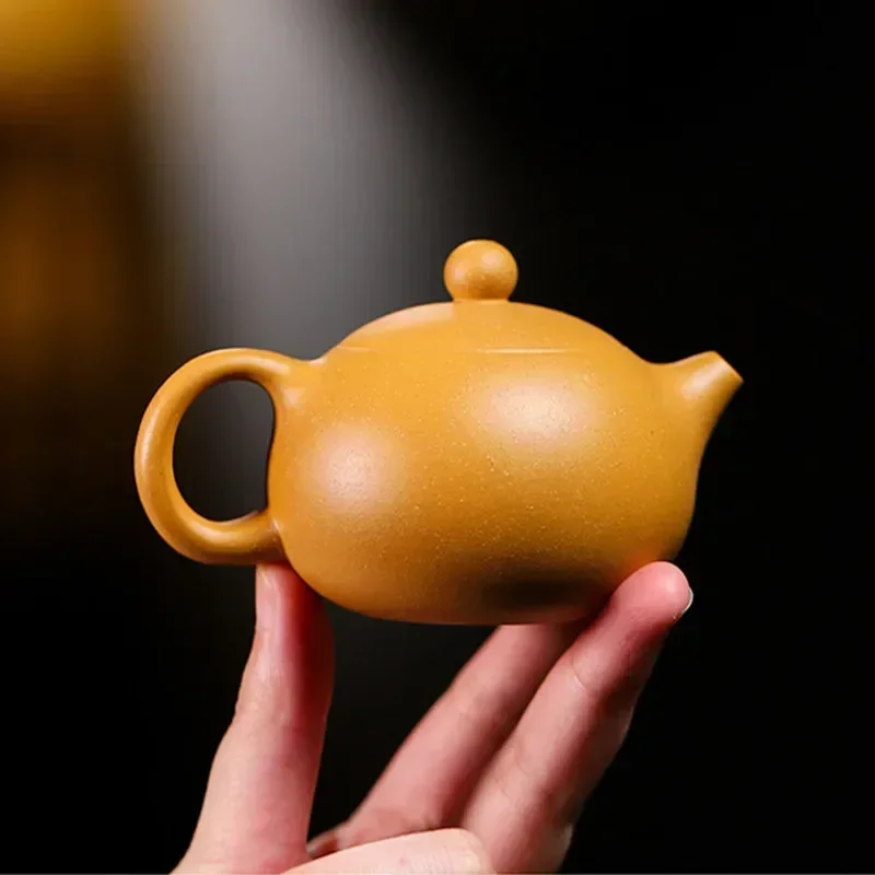 100ml Chinese Yixing Purple Clay Teapots Ball Hole Filter Handmade Tea Pot Beauty Tea Infuser Kettle Zisha Tea Set Customized