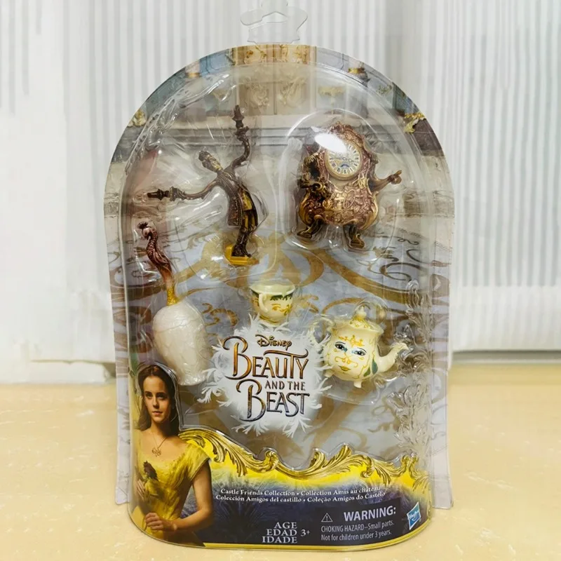حقيقية هاسبرو ديزني الجمال والوحش القلعة أصدقاء أنيمي عمل نموذج لجسم ألعاب الدمى جمع الحلي هدايا الاطفال