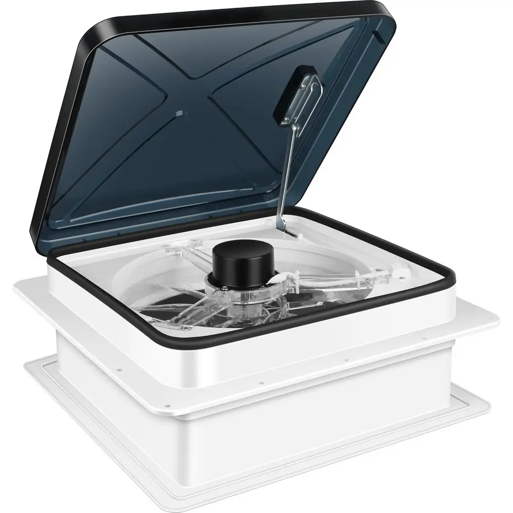 RV Roof Vent Fan — Powerful 1100 CFM Exhaust Fan, 6-Speed Brushless 12V Motor, 14×14