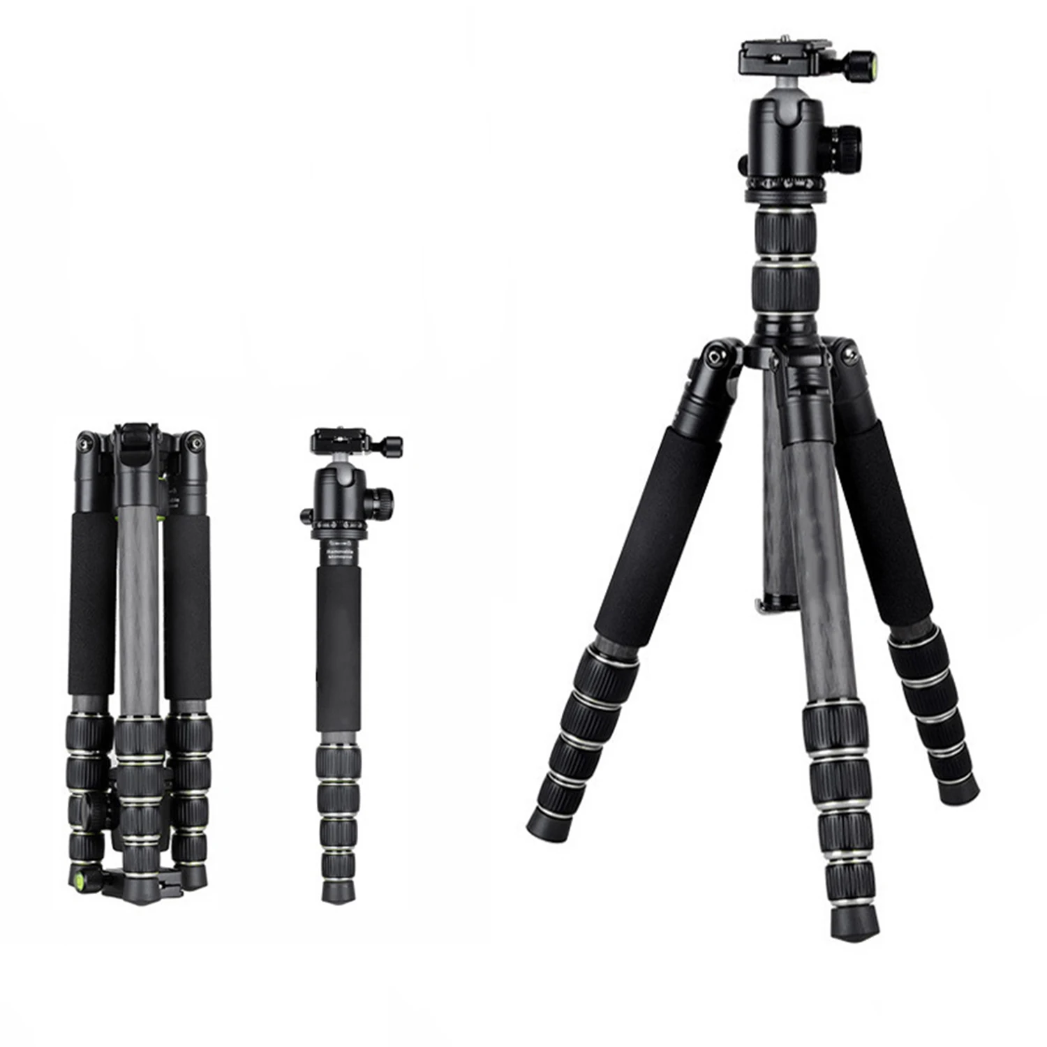 Camera Tripod Carbon Fiber Detachable Monopod Tripod