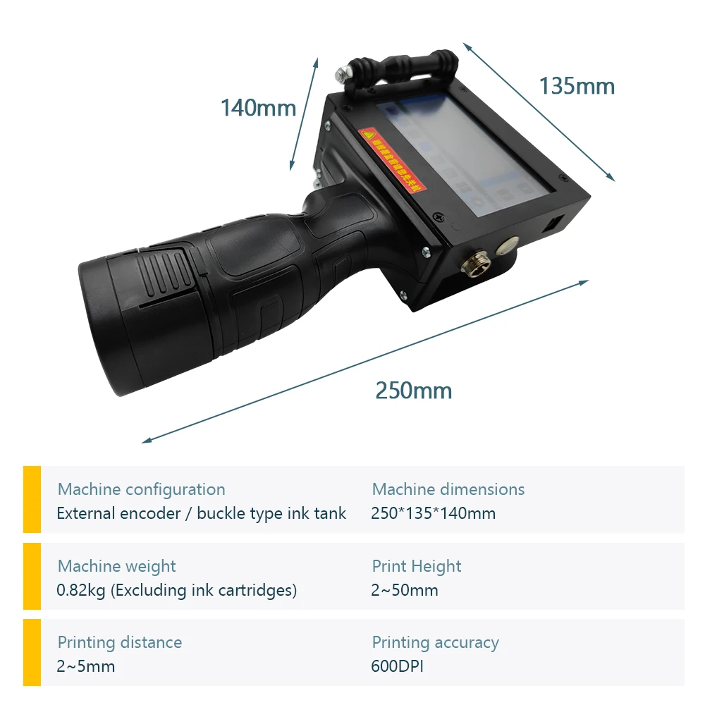 Picture 5: 2D Code Printing Equipment Handheld Inkjet Coding MachineHand Printer Quick Dry Ink Portable Date Code Printer Barcode /