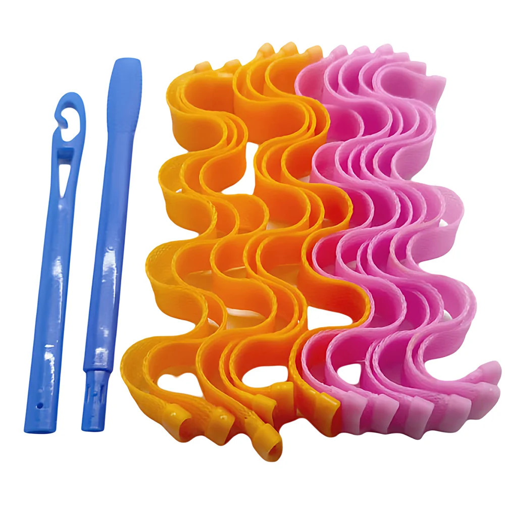 12 قطعة مجموعة ماجيك مموج الشعر بكرات شعر بدون حرارة موجة صانعي تصفيفة الشعر الأسطوانة العصي الشباك أدوات تصفيف الشعر للنساء #3