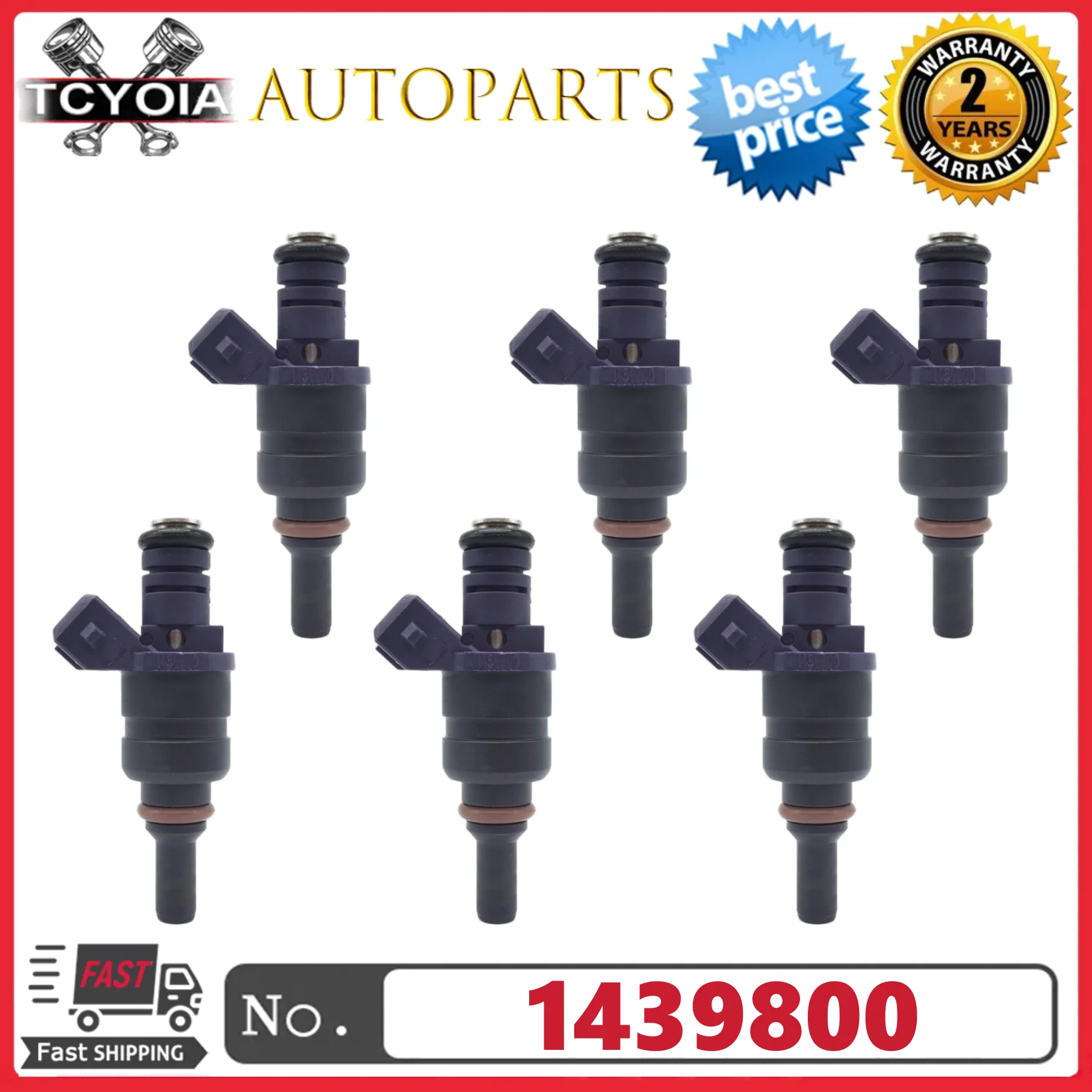 6Pcs/Lot Fuel Injec…