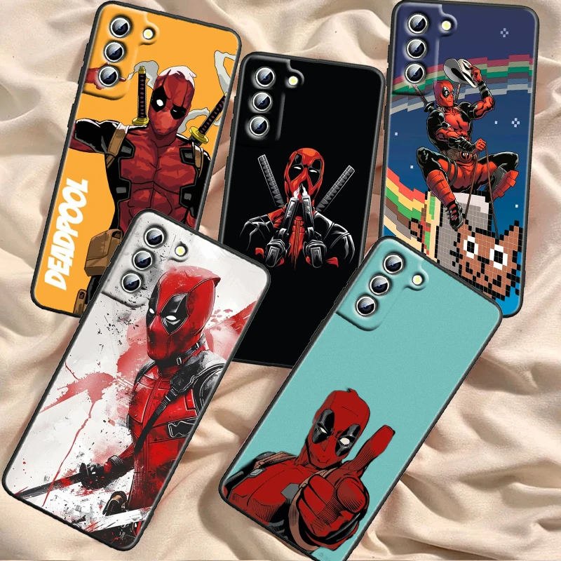 Death Attendant Marvel Fashion For Samsung Galaxy S24 S23 S22 S21 S20 FE S10 S10E Plus Ultra Pro Lite 5G Black Cover Phone Case