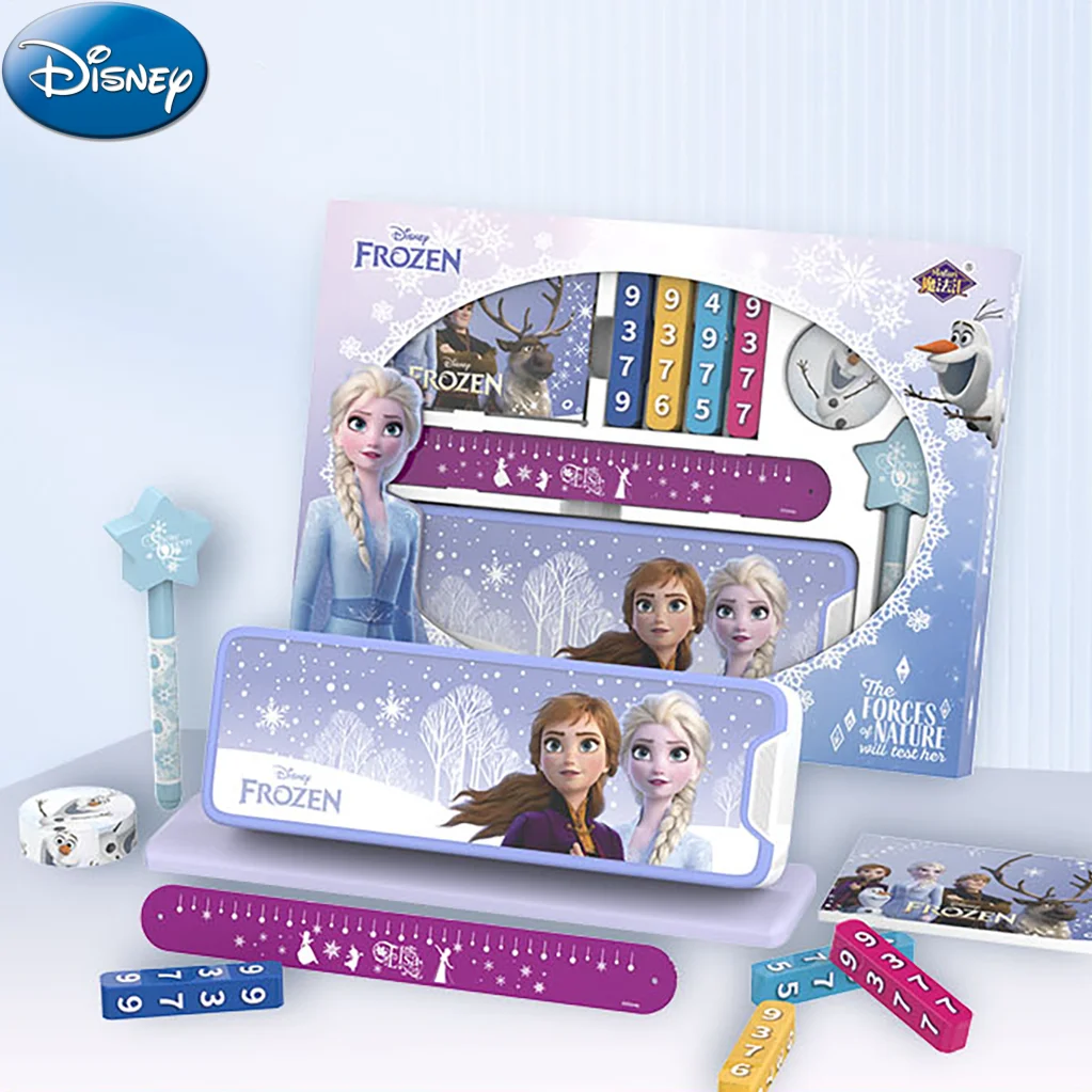 

Disney Magic Tricks FROZEN Elsa Magic Set Primary School Children Funny Learning Gift Box Birthday Gift Study Stationery Set