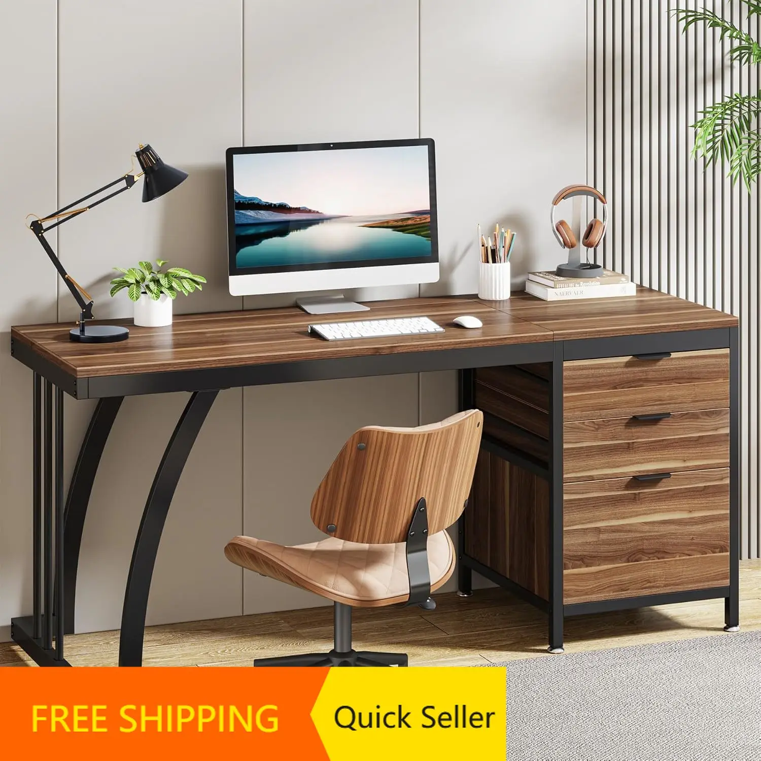 Computer Desk With …