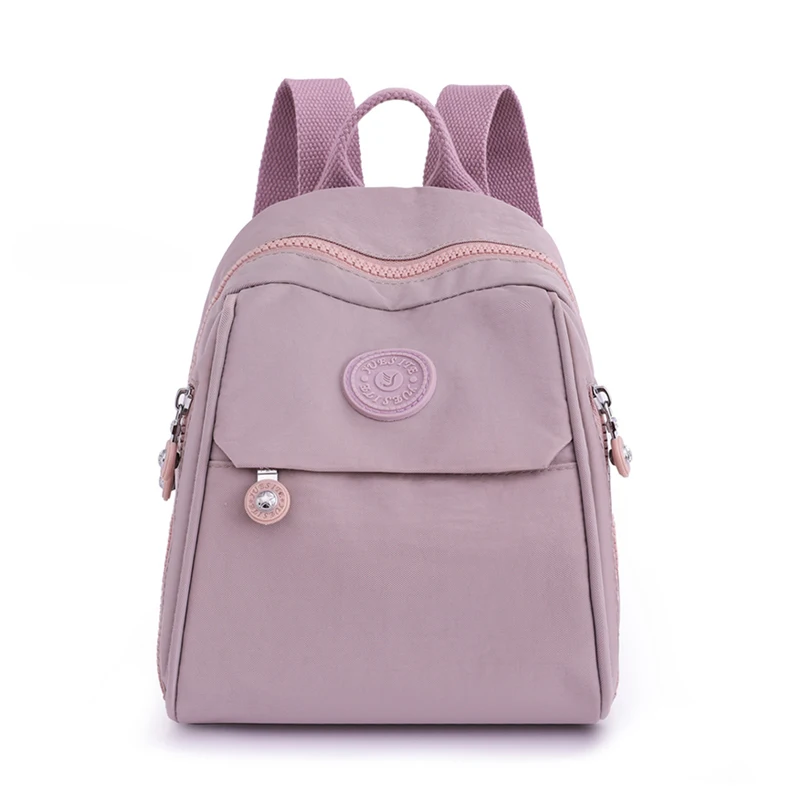 Small Women Backpack Nylon Teenager Travel Girls Knapsack Daypacks Simple Casual Ladies Rucksack High Quality Female Backpack