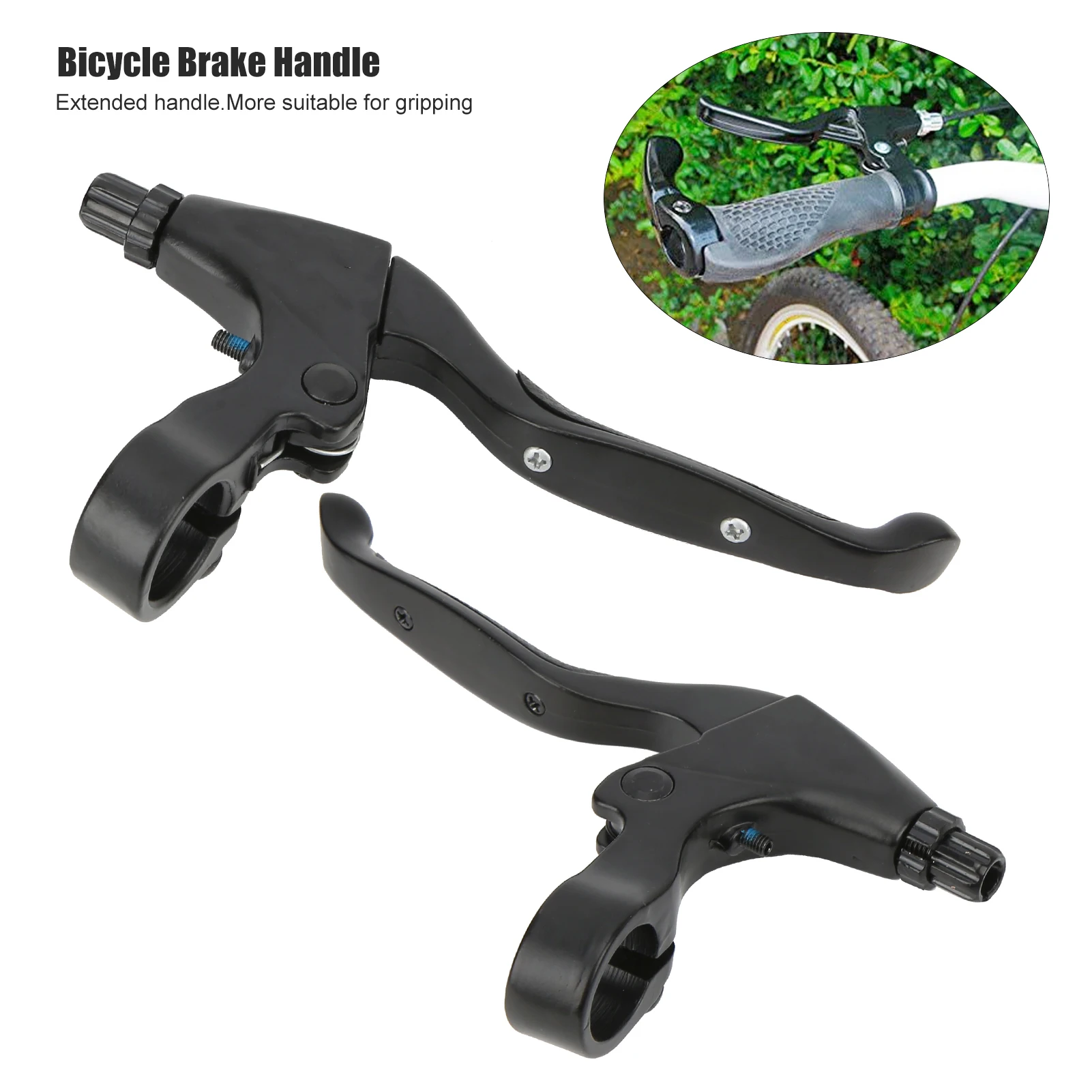 Aluminum Alloy  Brake Handle WAKE MTB Bike Brake Lever Set Aluminum Alloy Handle 4‑finger for 22.2mm Handlebar