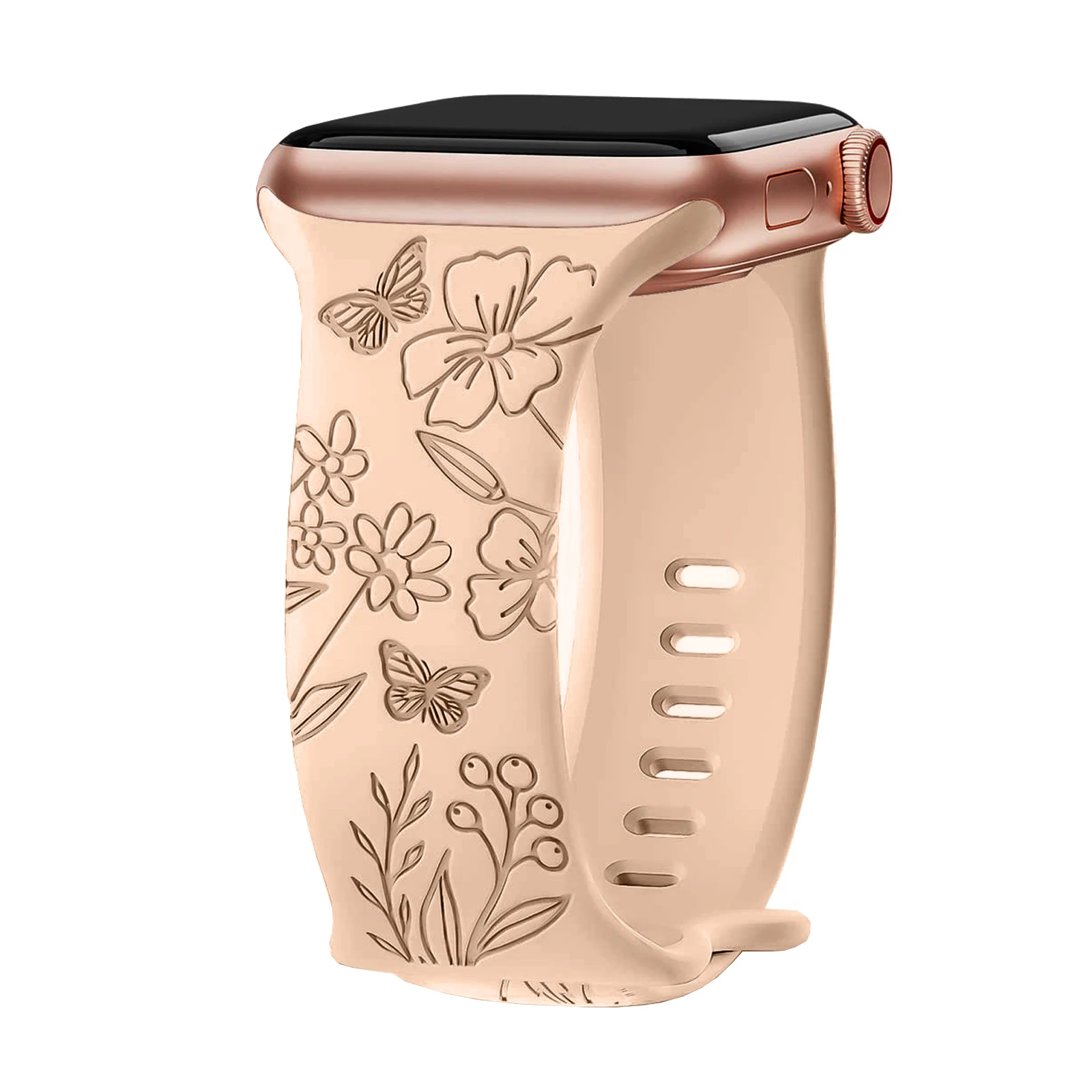 Gravierte Armbänder für Apple Watch Band 10 46 mm 42 mm 40 mm 44 mm 45 mm Blumenarmband Correa iwatch Serie 11 9 8 7 6 Ultra 2 3 49 mm – Detail 14