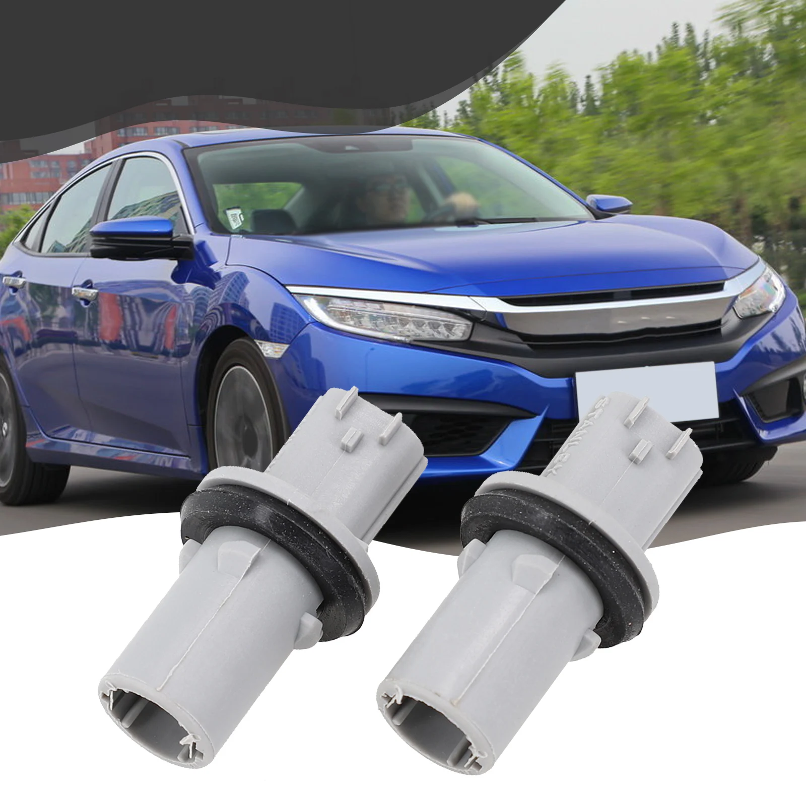 Dual Pack of Headlight Sockets Designed to Fit a Range of For Acura and Honda Models Including the For Civic Series