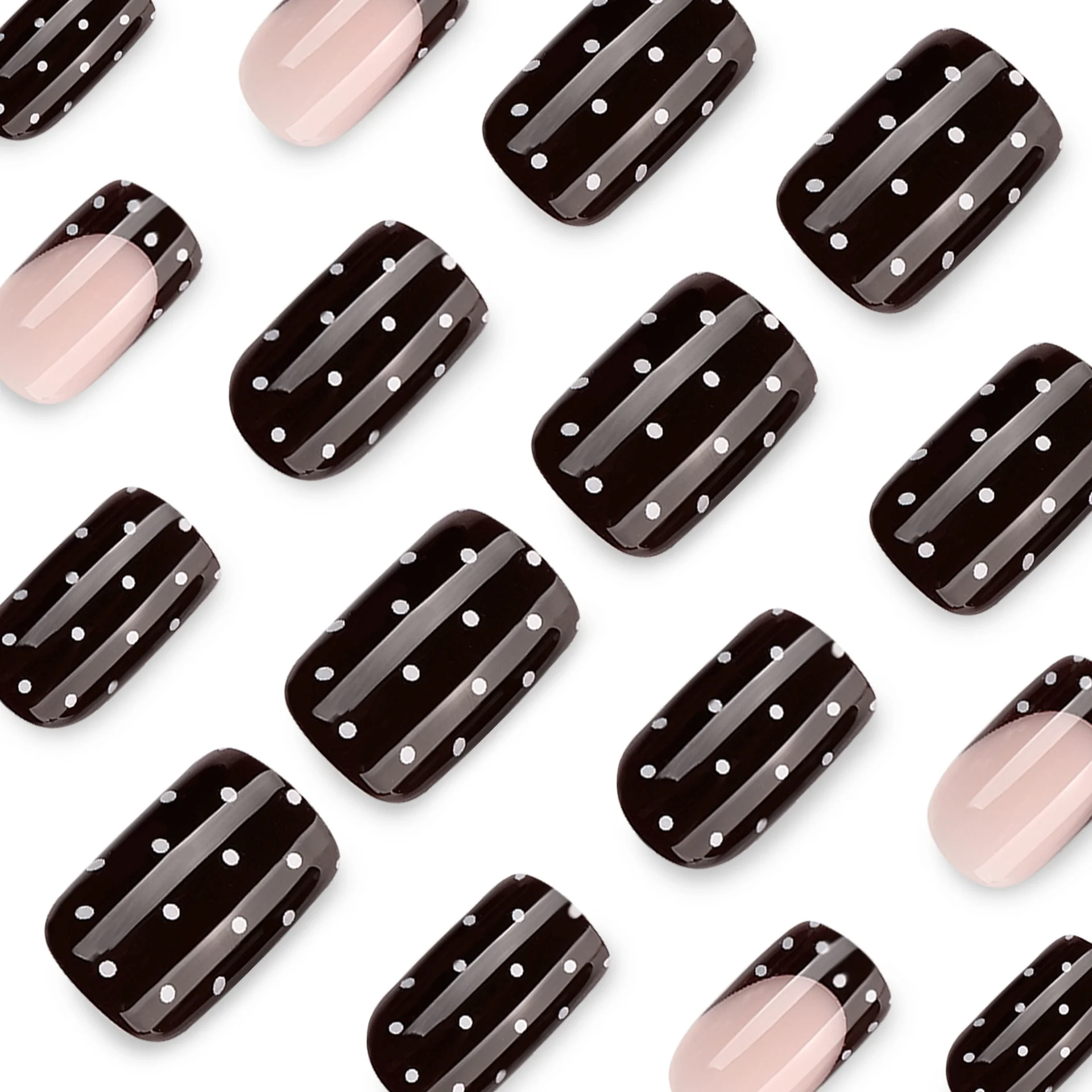 Nail Art France - Ongles artificiels de style français, blancs