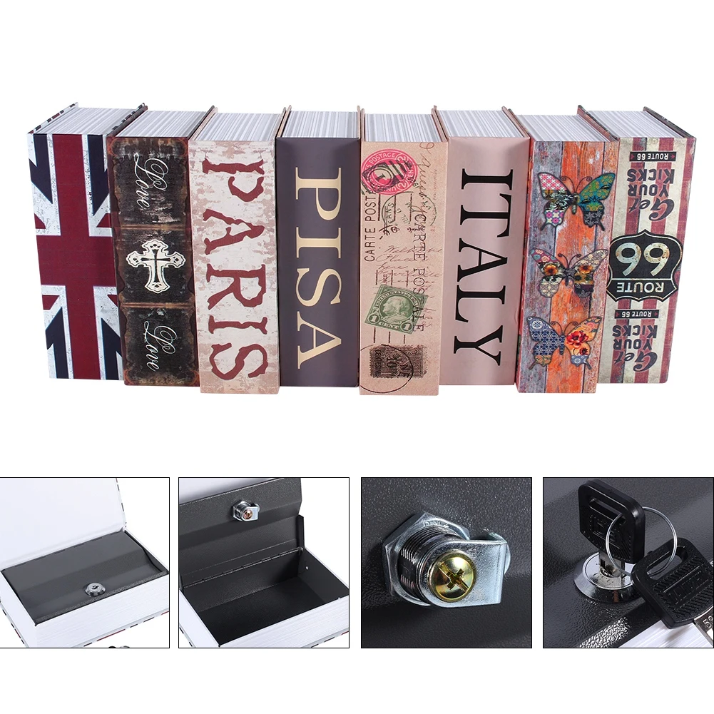 Dictionary Book Secret Safe Security Box Money Cash Jewelry Lock Box