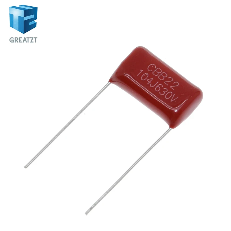 

GREATZT 10PCS 630V104J Pitch 15mm 0.1UF 100nf 630V 104 CBB Polypropylene film capacitor