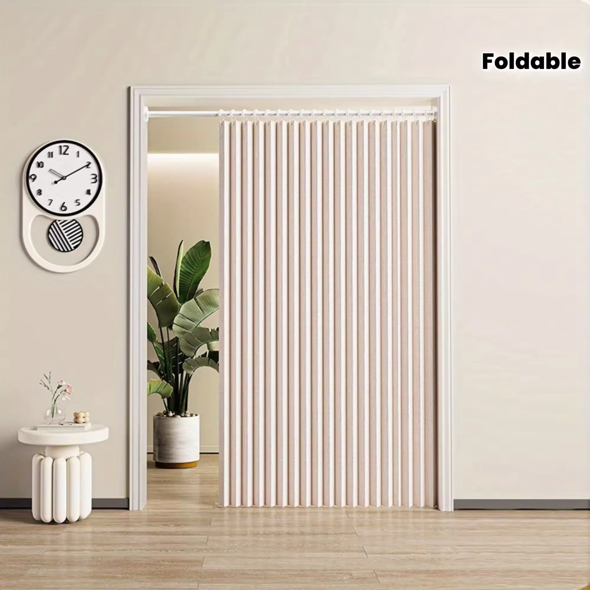

Foldable Door Curtain, Dual-Side Magnetic Design, Waterproof and Mildewproof, Home Decor, Easy to Install, Double-Sided Door Curtain