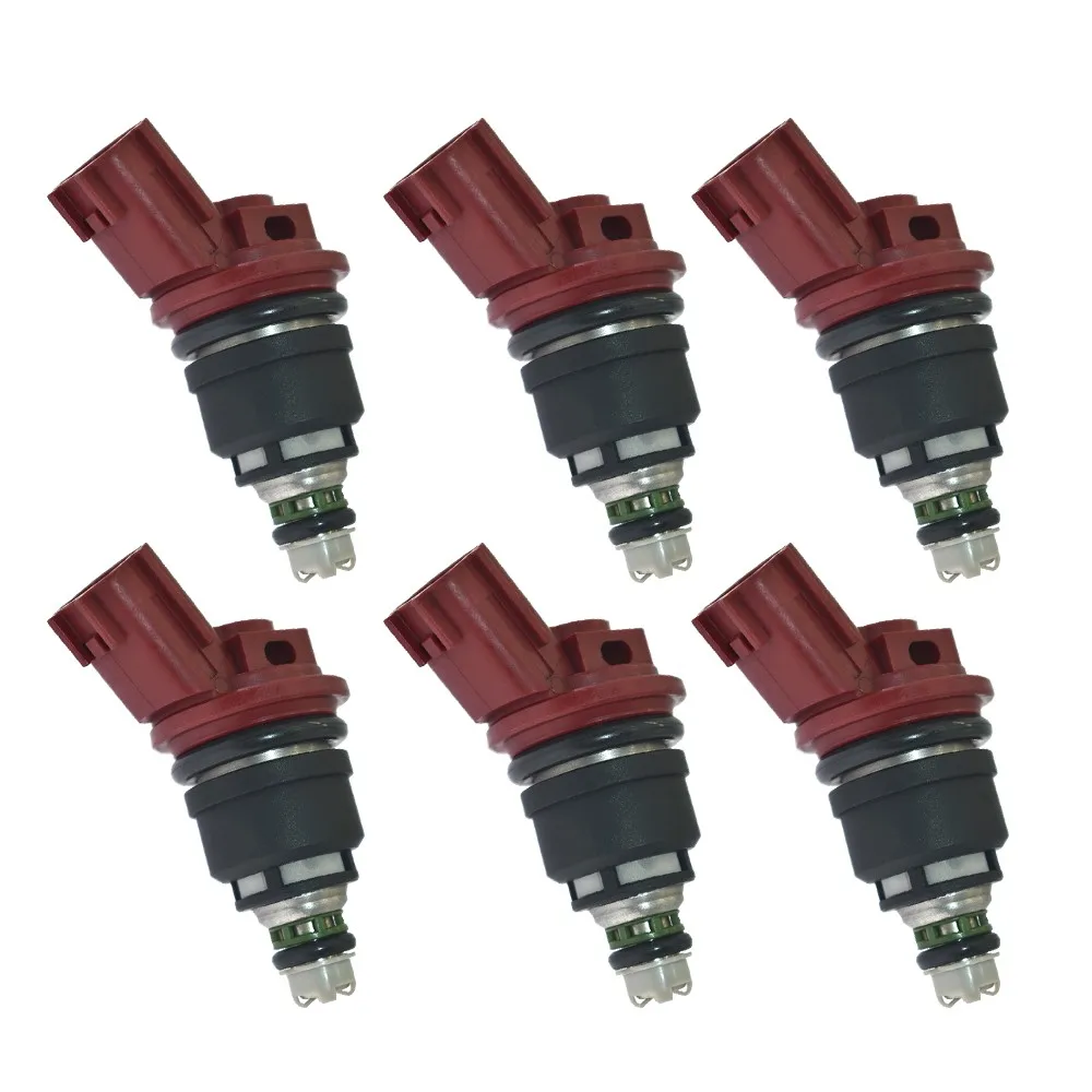 6x Flow balance 16600-RR544 740cc Side Feed Fuel Injector For Nismo Silvia Skyline SR20 S13 S14 S15 SR20DET KA24DE