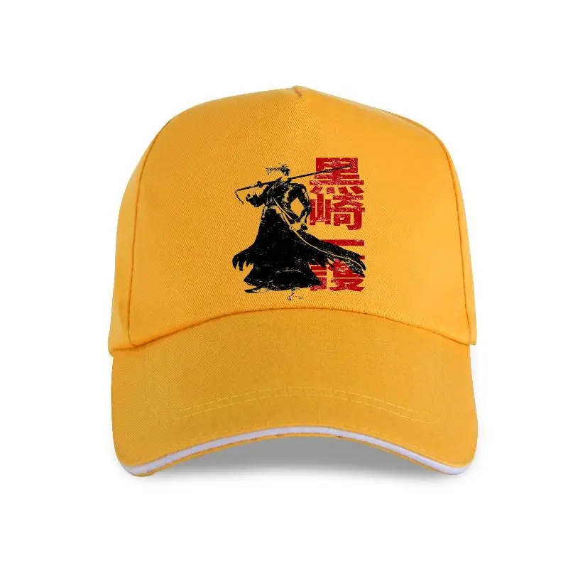 Fashion New Bleach Ichigo Kurosaki Anime Manga Movie White Cotton Baseball cap Sizes S To 3Xl